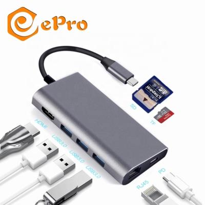 China Fast Speed ​​Multi Port 3 In 1 Ports USB Support SD/TF Card ETC81H High Speed ​​Type C ETC81H for sale