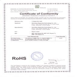 RoHS - Shenzhen Skyworld Technology Co., Ltd.