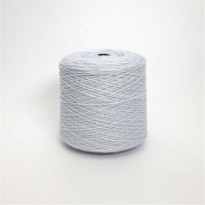 China Smooth Dyed Yarn High Tenacity Light Blue Cold-resistant Good Tenacity For Knitting Blended Fluffy Yarn Made In China for sale