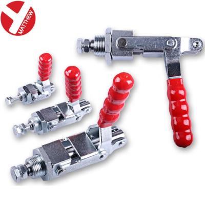 China Woodworking/welding clamping; Machinery Clamping Anti-Slip Toggle Lock Latch Release Clamp With PVC Coated Handle for sale