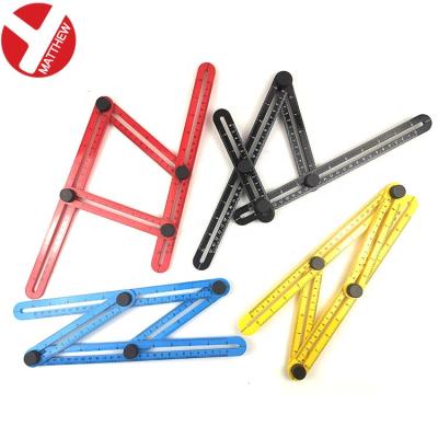 China Plastic Measuring Caliper Tool (ABS) Bent Plastic Measuring Ruler With Multi Angle for sale