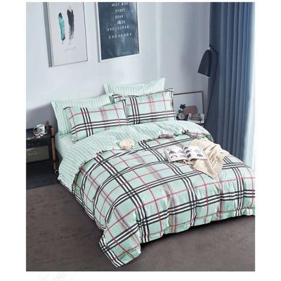 China China Factory Seller Customized Modern Bed Sheet Sets Striped Duvet Cover Cotton Bedding Set for sale