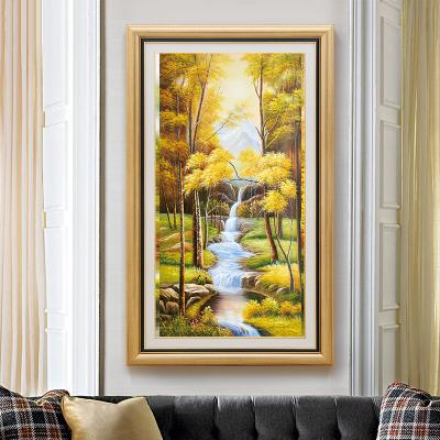 China Retro modern porch living room landscape decorative painting hanging painting oil painting for sale