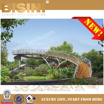 China Steel Structure Bridge Landscape Bridge for Public Garden, Customized Decorative Walkway, Botanical Garden Landscape Pedestrian Bridge (BF08-Y10001 for sale