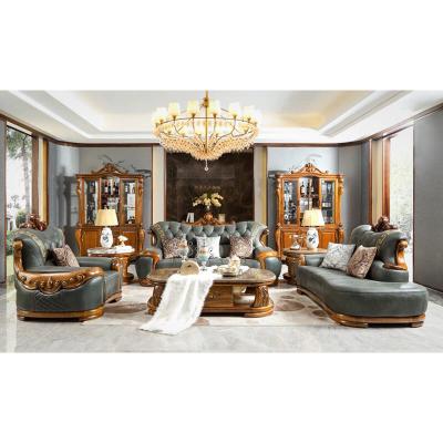 China Chesterfield Affordable Luxury SOFA BISINI Wood Leather Sofa Set With Wine Cabinet, for sale