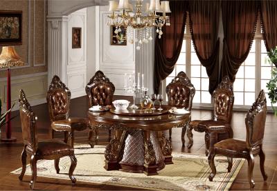 China Solid Wood Luxury Used Wooden Dining Furniture BISINI for sale