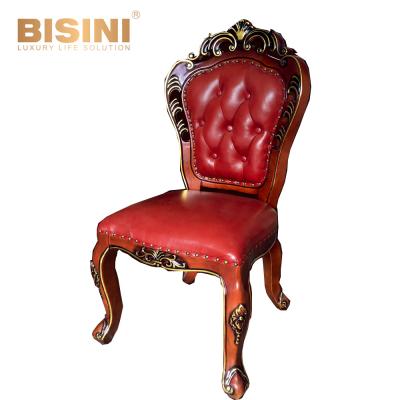 China BISINI Solid Wood Solid Wood Hand Carved Dining Chair for sale