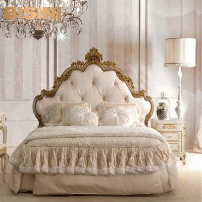 China Luxury European Princess Carving Bed, Wooden Carving Bed, Kids Bedroom Bisini Style Furniture BF07-30027 for sale