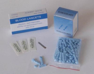 China Plastic twist-off blood lancet 28G for blood sugar  testing for sale