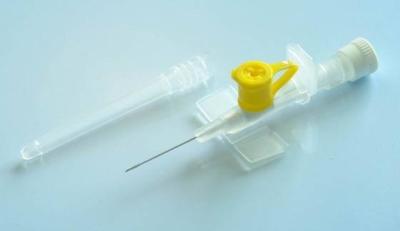 China 18-24g IV cannula with injection port & with wings for sale