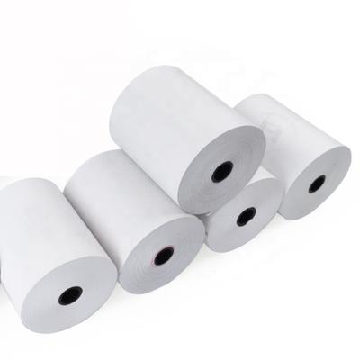 China Custom Direct Thermal Paper Heat Sensitive Paper Rolls 58Mm Jumbo Paper Roll From Manufacturer 80*80Mm Use Custom Stickers for sale