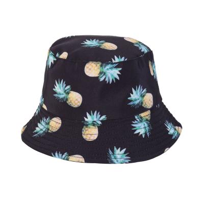 China Custom Bottom Pure Cotton Bucket Hat Wholesale Moq Striped Printed Over The Bucket Hats for sale