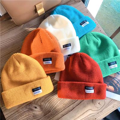 China Winter Warm And Comfortable Knitted Beanie Hat Solid Color Factory Wholesale New Hat COMMON Fashion for sale