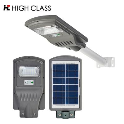 China HIGH QUALITY outdoor lighting IP65 wide illumination area waterproof smd 100w 200w 300w all in one led solar street light for sale