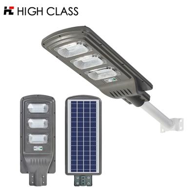 China PREMIUM Super brightness outdoor waterproof smd IP65 100 wide area illumination 200 300 watt integrated all in one solar led street light for sale