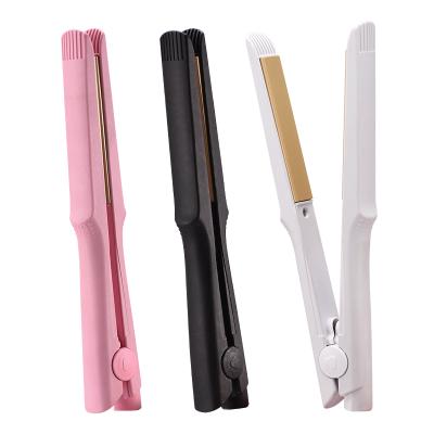 China Portable Hair Straightener Mini Chi Ceramic Hair Straightener Smart Brush Power Off Safety for sale