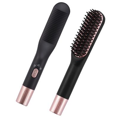 China Outdoor Amazon In Fashion Customizable Beard Straight Hair Electric Hot Comb for sale