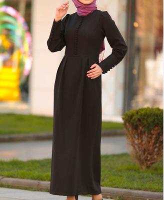 China OEM Optional 2020 Muslim Abaya Feature Belt Rocket Sleeve Beads Girls Abaya Fashionable Modern Islamic Clothing for sale