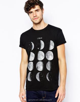 China Printed short sleeve moon design/T-shirt wholesale china clothing/free sample fashion custom made shirts for men model-sc240 for sale