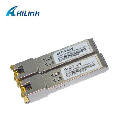 China Industrial Grade 100BASE-T SFP CAT5 Cable RJ45 Copper SFP Transceivers for sale