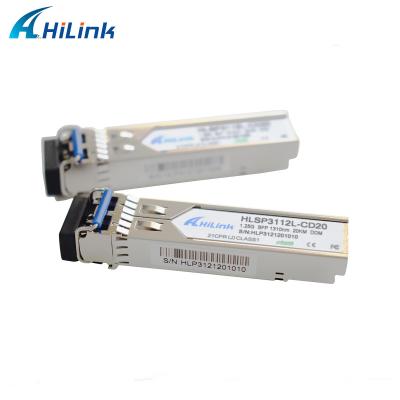 China Hilink HW kompatibles SFP Verbindungsstück des Faser-Optikmodul-1.25G SFP BIDI 20km LC zu verkaufen