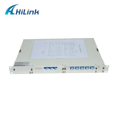 China Solución del trabajo DWDM Mux del filtro con el amplificador de EDFA para la sola fibra en venta