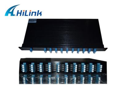 China 100G DWDM Mux Demux , DWDM Fiber Optic Multiplexer Demultiplexer In 1U Rack Mount Chassis for sale