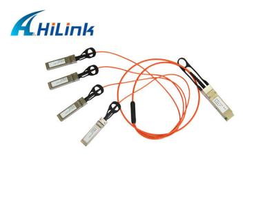 China QSFP+ aan 4 Doorbraaksfp+ Actieve Optische Kabel, de Compatibele Kabels van Cisco AOC Te koop