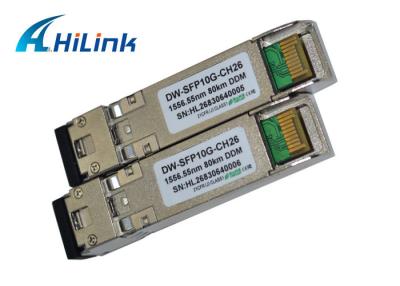 China DWDM 10GB SFP+ Kabel-Art des Modul-Faser-Optiktransceiver-CH26 EML des Übermittler-SMF zu verkaufen