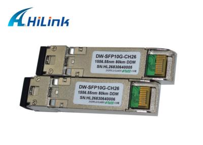 중국 Cisco 스위치를 위한 SMF 케이블 SFP+ 송수신기 단위 80km Ch26 LC Dulplex 판매용