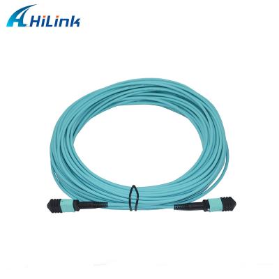 China MPO MPO Fiber Cord WDM Solution 24 Core Multimode OM4 Male Male Type B for sale