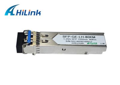 China Transmisor-receptor óptico de Ethernet los 80km/1000BASE del módulo del transmisor-receptor de GLC-ZX-SM SFP en venta