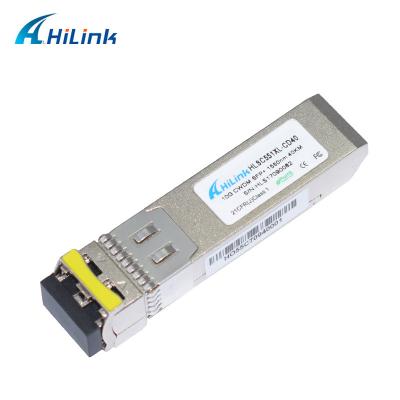 China 40KM WDM Fiber Optic Transceiver 10Gbase SFP-10G-ER 1550nm CWDM Module for sale