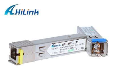 China BiDiwdm SFP met Sc-de Zendontvangermodule 1.25G Tx1310/Rx1550 3KM van schakelaarsfp Te koop