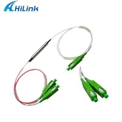 China Tipo de acero conector del tubo del filtro de FWDM del SC APC del Wdm TX1550 RX1310/1490nm de la fibra óptica en venta