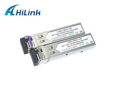 China Fiber Optical Transceiver 1.25G CWDM Module BIDI Tx27/Rx33 Tx33/Rx27 40km for sale