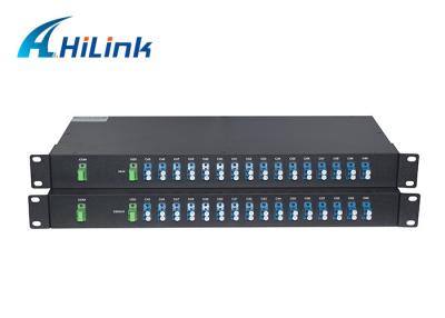 China Einzelne Faser C21-C60 40CH DWDM Mux Demux AAWG DWDM athermale AWG-Lehre zu verkaufen