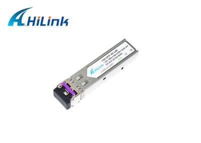 중국 고분고분한 CWDM SFP 단위 광섬유 SFP 이더네트 단위 1.25g 1270-1610nm RoHS 판매용