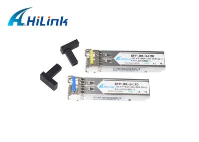 China 1550nm transmisor-receptor óptico 1.25G 1000Base de SFP de la fibra del WDM los 80km en venta