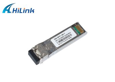 中国 10G ZR 80km調整可能なDWDM SFP+モジュールLC 50GHz Cバンド 販売のため