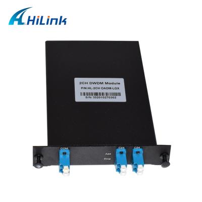 China Optische 1310nm 2ch voegen toe de Dalingsmultiplextelegraaf Dwdm Oadm Mux Demux Dwdm toevoegt Te koop