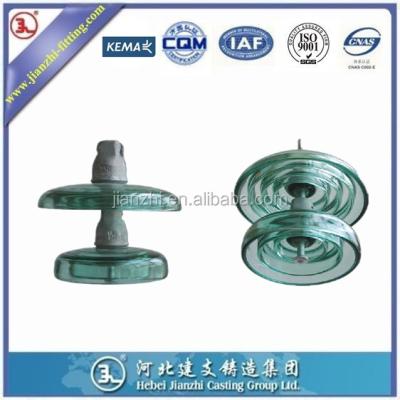 China U120 Tempered Glass High Voltage Insulator Disc High Voltage Glass Insulator for sale