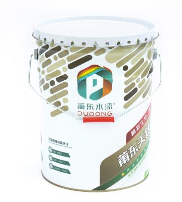 China 25L Shipping and Storage Printing Edge Loop Cover Pail Steel Drum Manufacturer Te koop