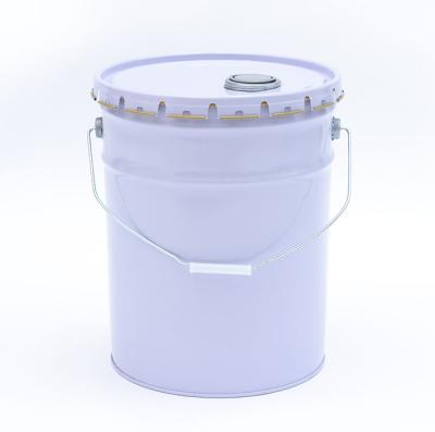 China Wholesale 20L Shipping and Storage Brim White Curly Lid Pail Drum Pail Barrel en venta