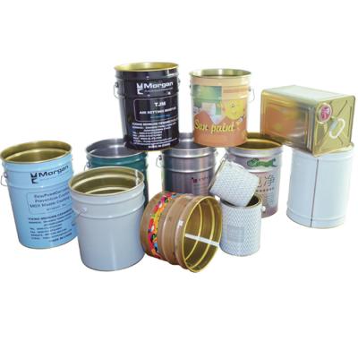 China Cheap Oxidation Resistance Gallon 3.7L Round Metal Tin Can With Triple Seal Lid for sale