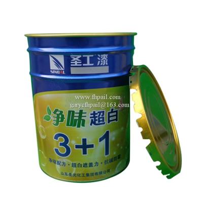 Cina 5 Gallon Empty Tin Liner Bucket With Handle And Lid For Paint in vendita