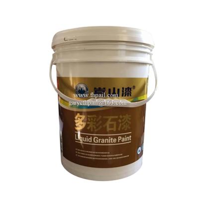 Cina Wholesale factory price 5,8,10,16,18,20 liter paint coating plastic bucket in vendita