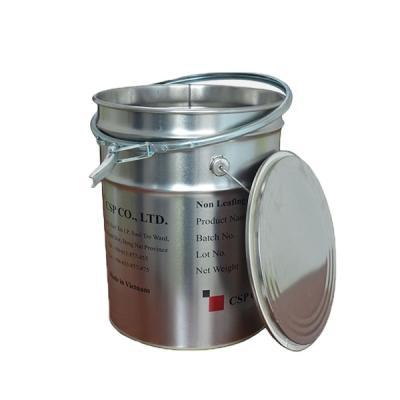 China Drum for coating 5 gallon tin bucket for packing water based paint or base solvent paint, 20 liter metal bucket, paint drum with hook lid for sale