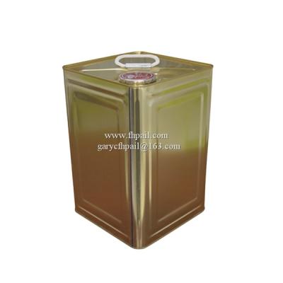 China Wholesale 10 Liter Square Liner Tin Can With Spout for sale