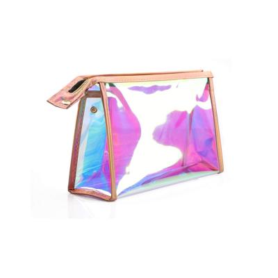 China Multi Colored Water Proof Pouch Fashion Travel Summer Eco-Friendly Transparent PVC Clear Multi Colored Custom Luxury Make Up Bag for sale